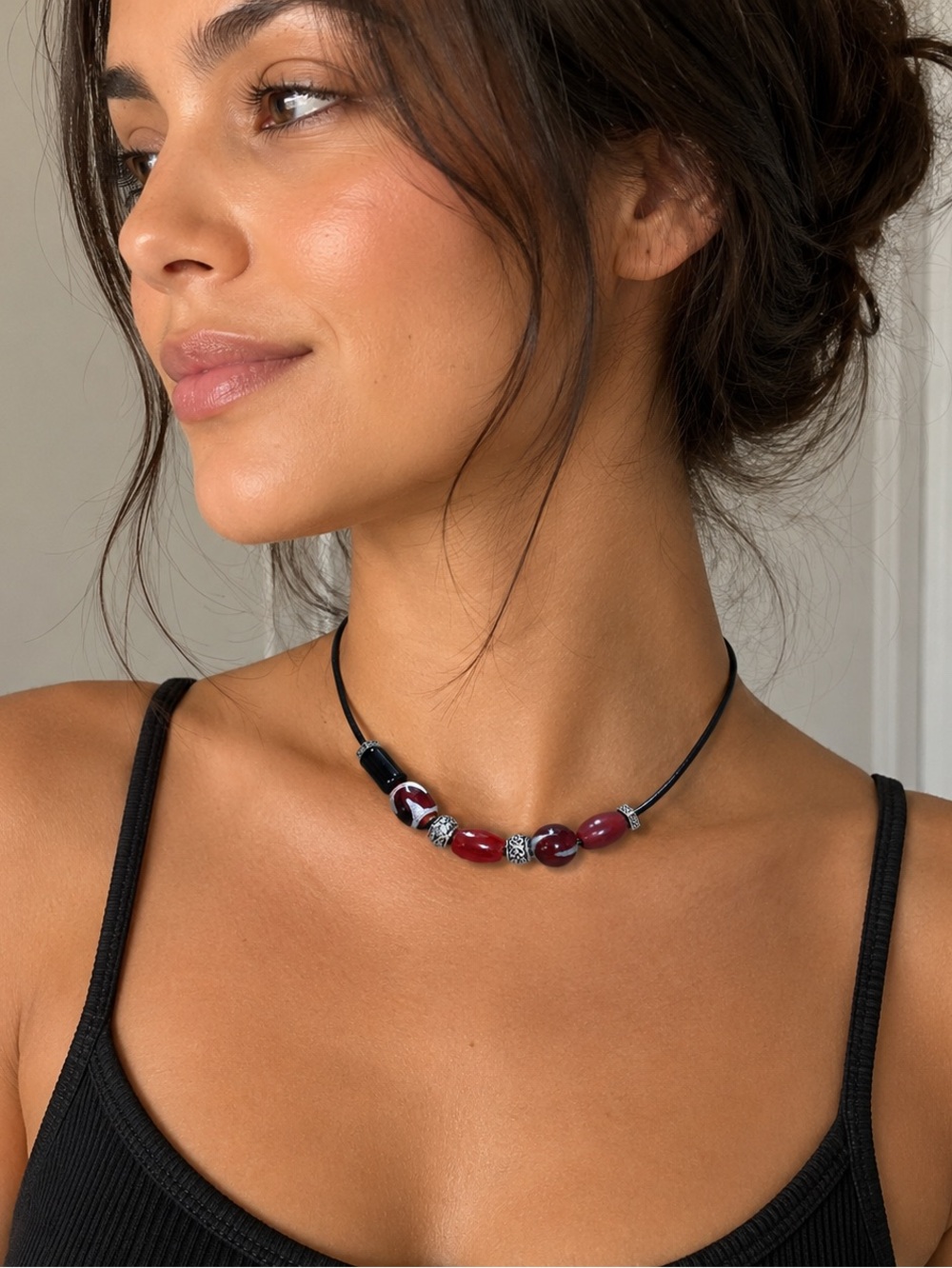 Boho Tribal Beaded Choker.